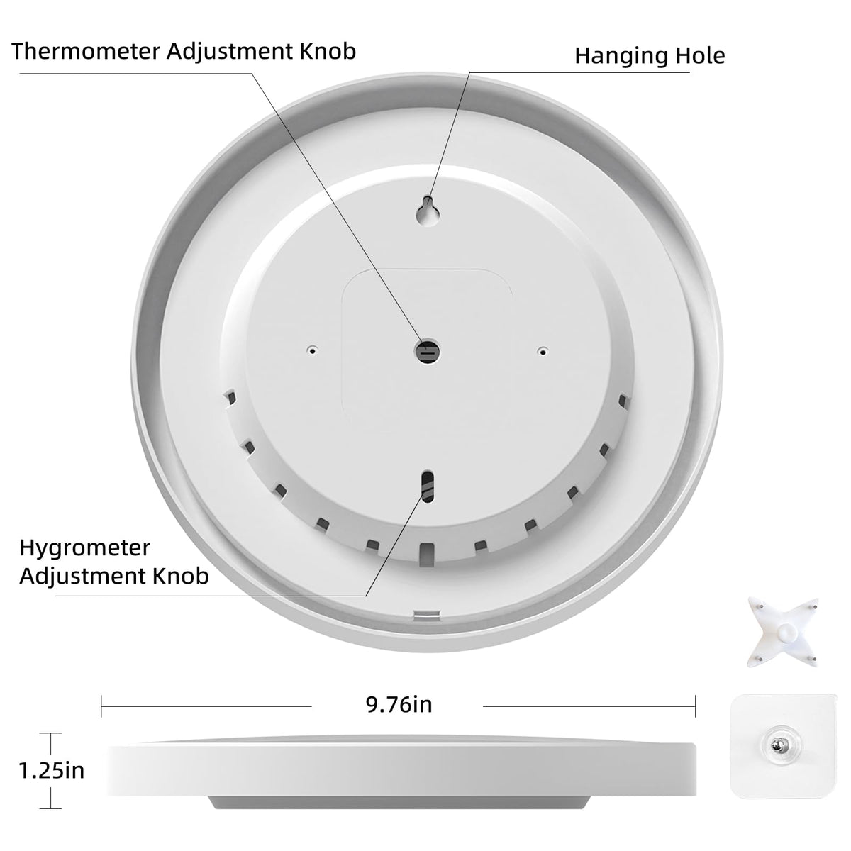 TIMESS dual dial shows sun and snow icons for quick environmental cues.