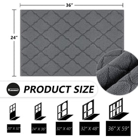 TIMO door mat absorbent front-entry traps moisture to keep floors dry.