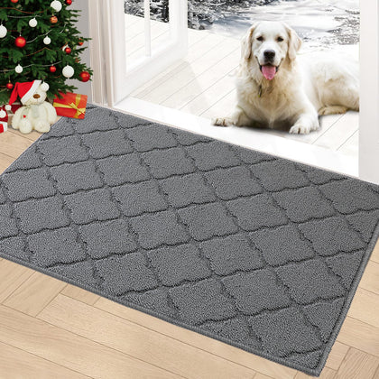 TIMO indoor door mat front-door rug traps moisture and dirt at the entry.