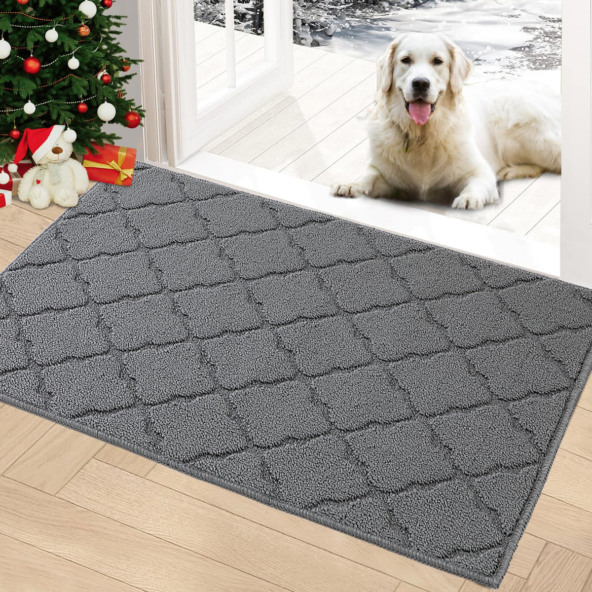 Timo indoor doormat front door mat 20x32 keeps floors clean and dry