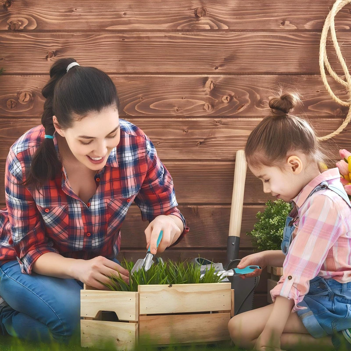 Timoplus garden gloves protect hands during messy tasks and soil work.