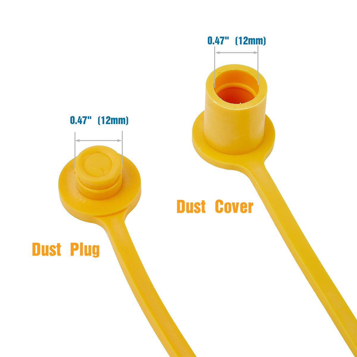 Timsec 8-pack dust plug for 0.47 inch propane quick connect shields connectors from debris.