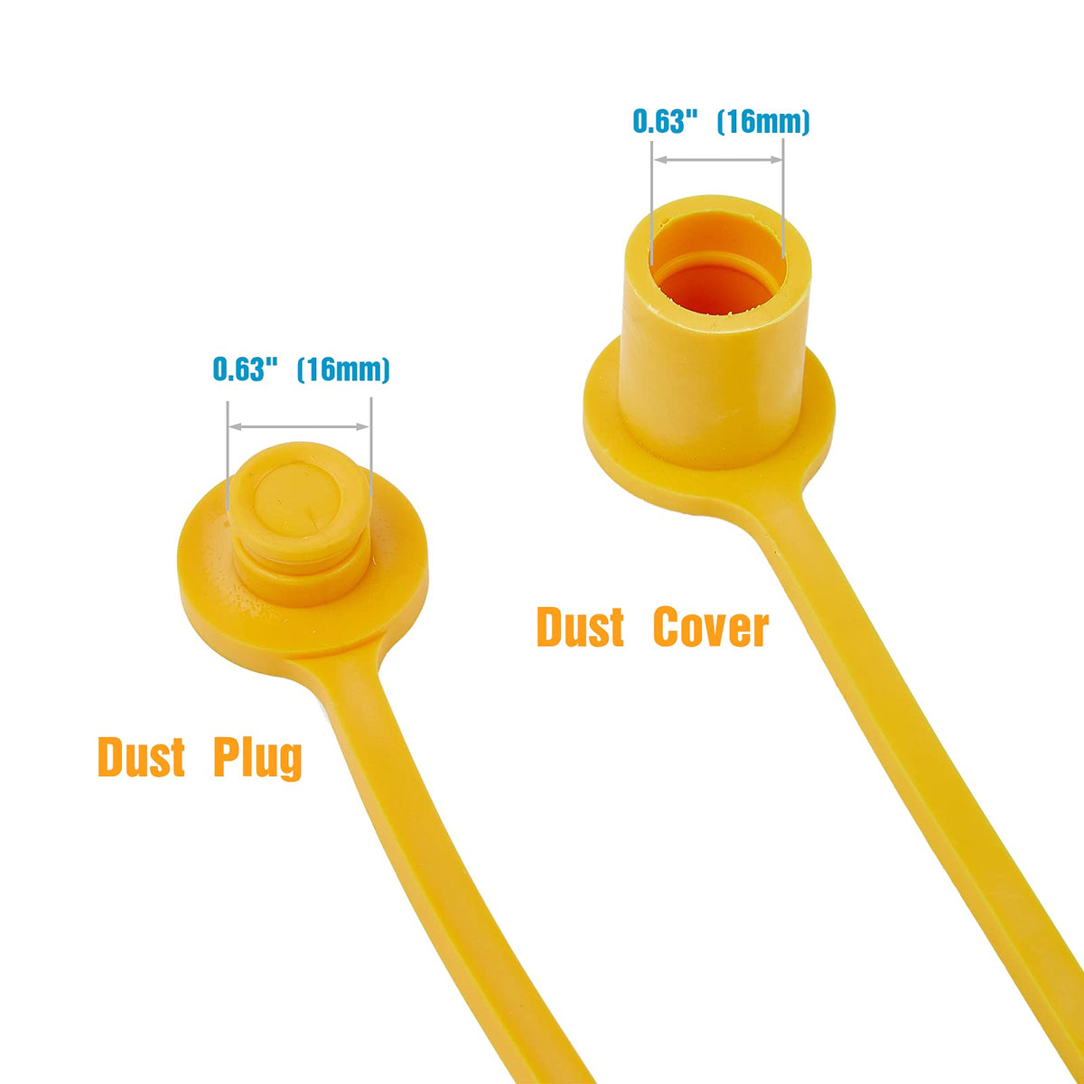 Timsec 16mm dust plug installed to seal propane quick-connect.
