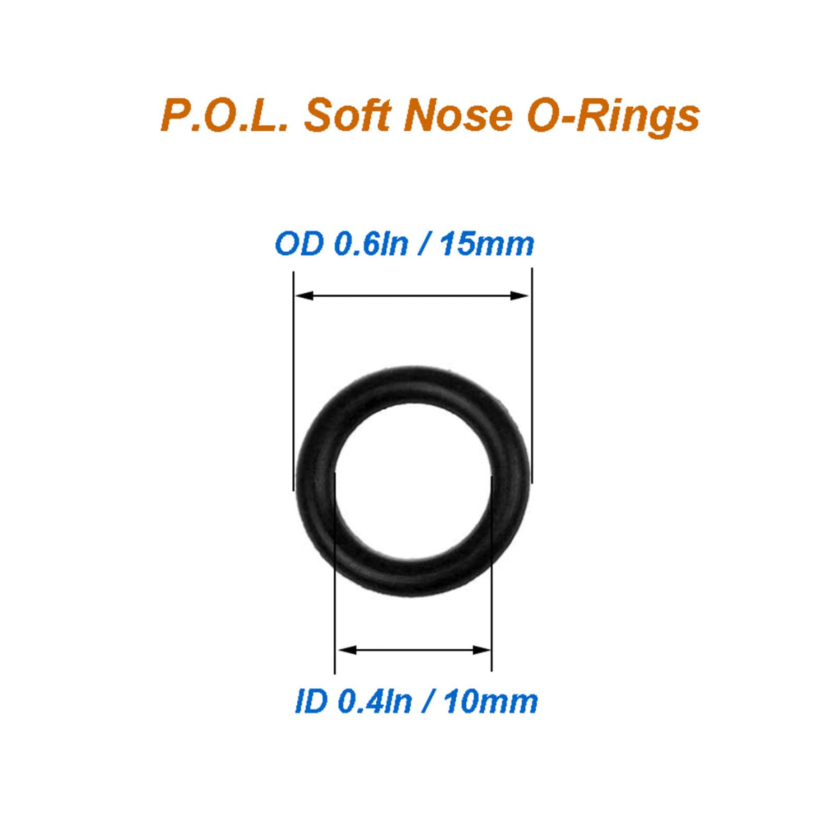Timsec O-ring size 14.9mm outer, 10.1mm inner, reliable fit for easy installs.