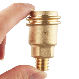 Timsec 5042 qcc1-type1 to 1-4in-npt adapter enabling propane tank compatibility.