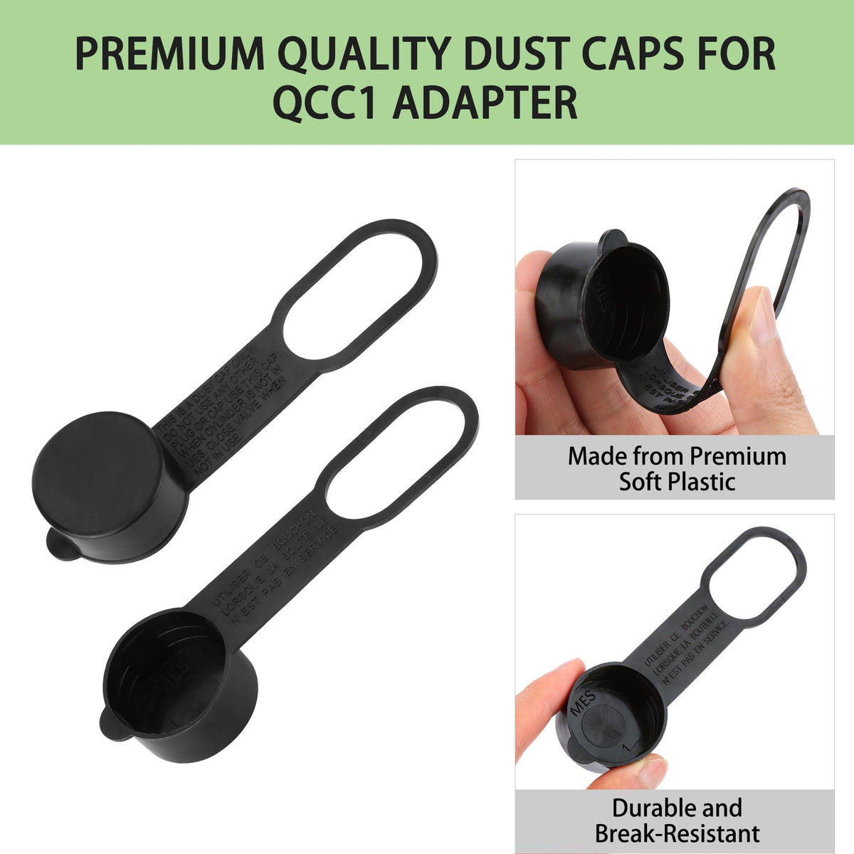 Timsec soft plastic dust cap offers durable valve protection