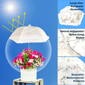TIMSO 3-pack setup for efficient shade over garden beds and containers