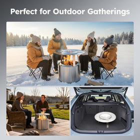 TIMSUMR outdoor warmth enhancement for backyard, patio, or campsite gatherings.