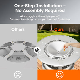 TIMSUMR perfect fit for Solo Stove Bonfire 19.5 models 1.0 and 2.0.