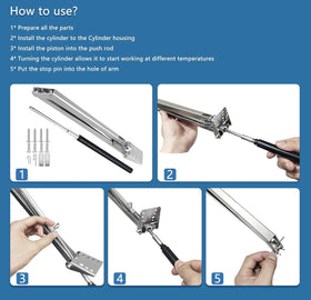 Timtop aluminum vent opener withstands moisture and sun for durable greenhouse performance.