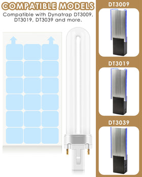TINDTOP Dynatrap glue cards, 12pcs, high-adhesion for ongoing capture.