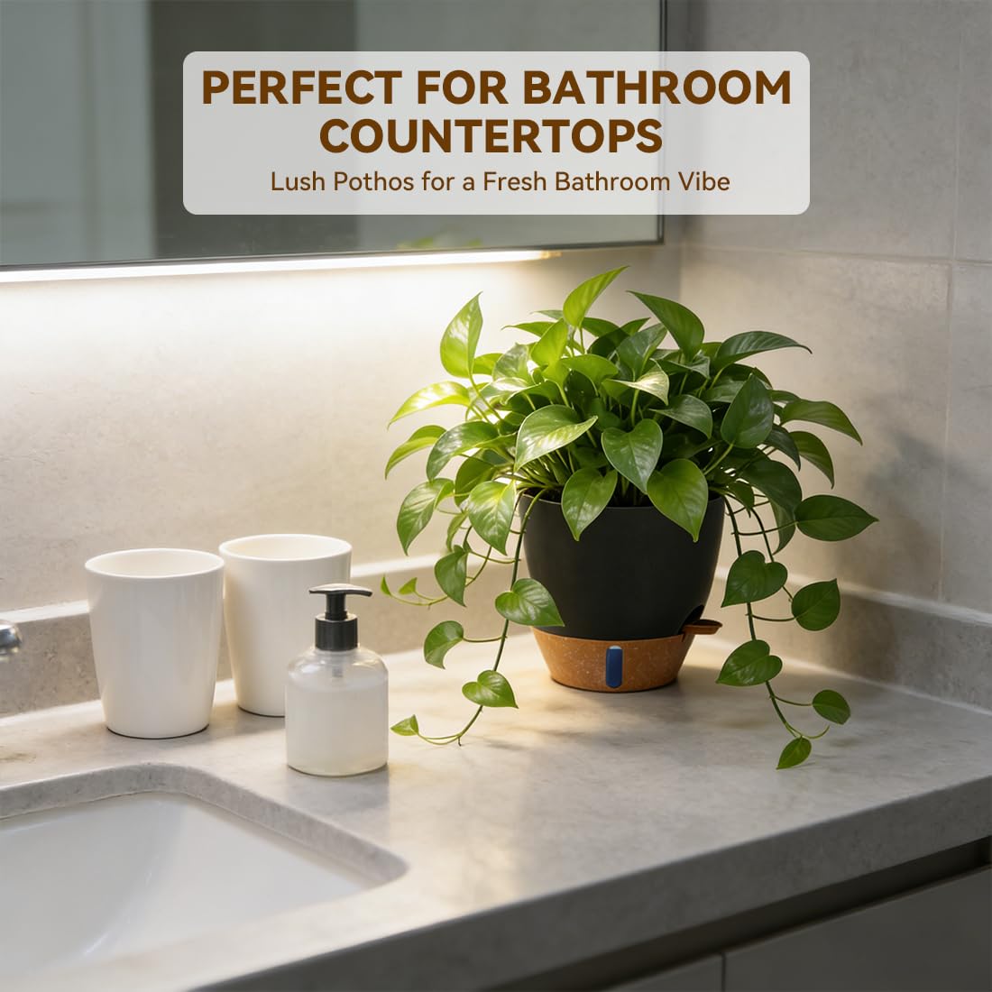 Removable drainage tray prevents leaks and simplifies cleaning.