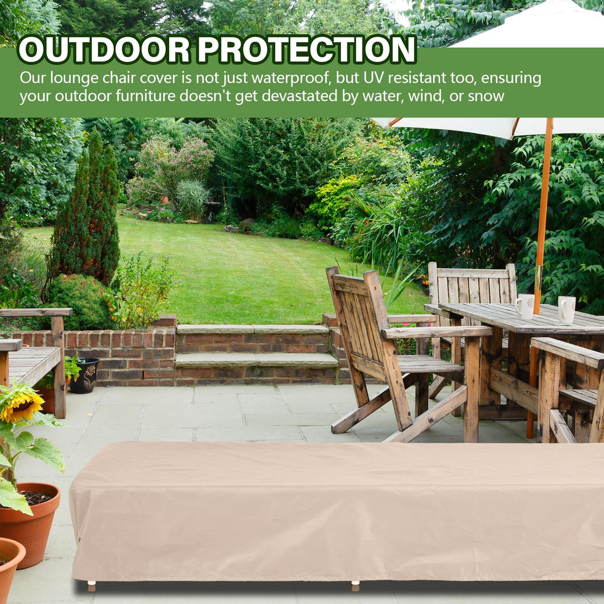 Tingjoo 2-pack outdoor chair covers provide value and protection.