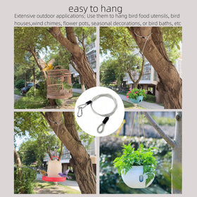 tingtakeoff bird bath hanger, supports outdoor bird baths and hydration