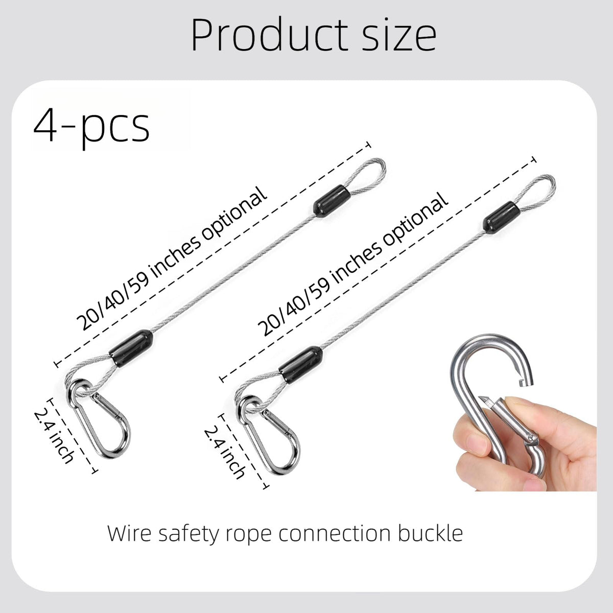 tingtakeoff metal carabiner clip, weather-resistant for quick attachment