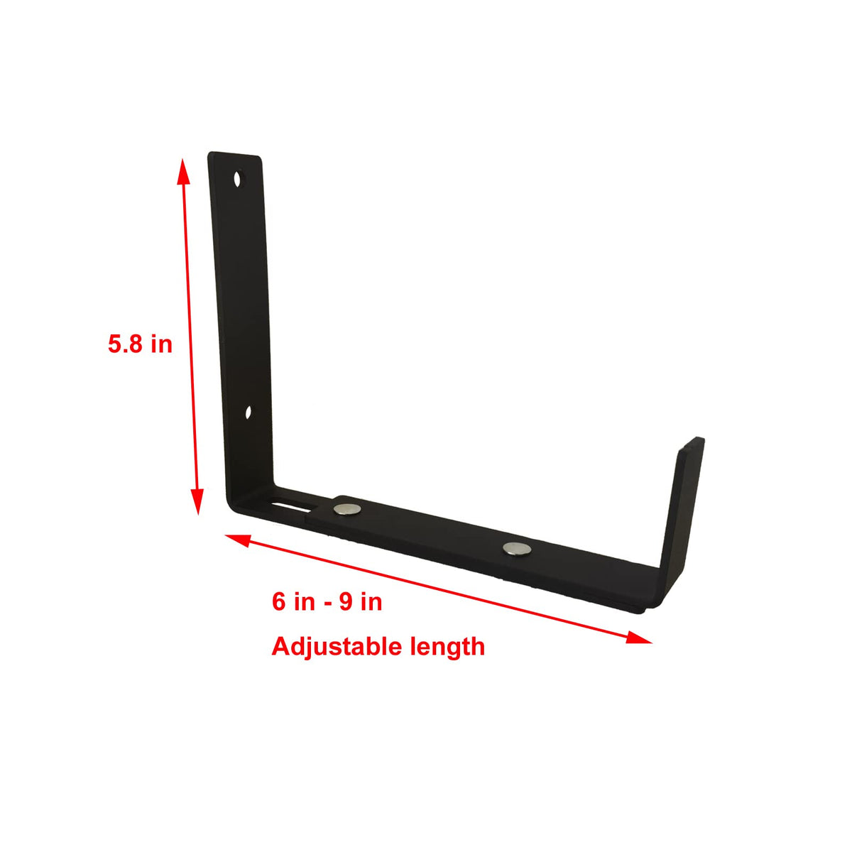 TINGYU flower window box bracket with adjustable bottom fits 6–9 inch pots