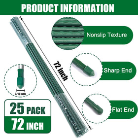 Tingyuan tomato stake 6ft steel, sturdy support for large tomato plants
