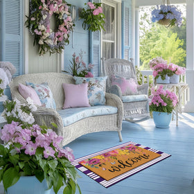 Tinideya durable stitching detail ensures long-lasting entryway durability.