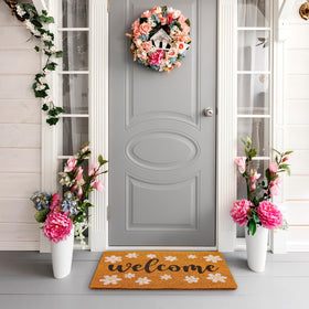 Sized at 18 by 30 inches for standard doorways.
