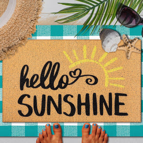 Tinideya easy-clean door mat stays fresh with simple shakes and light brushing