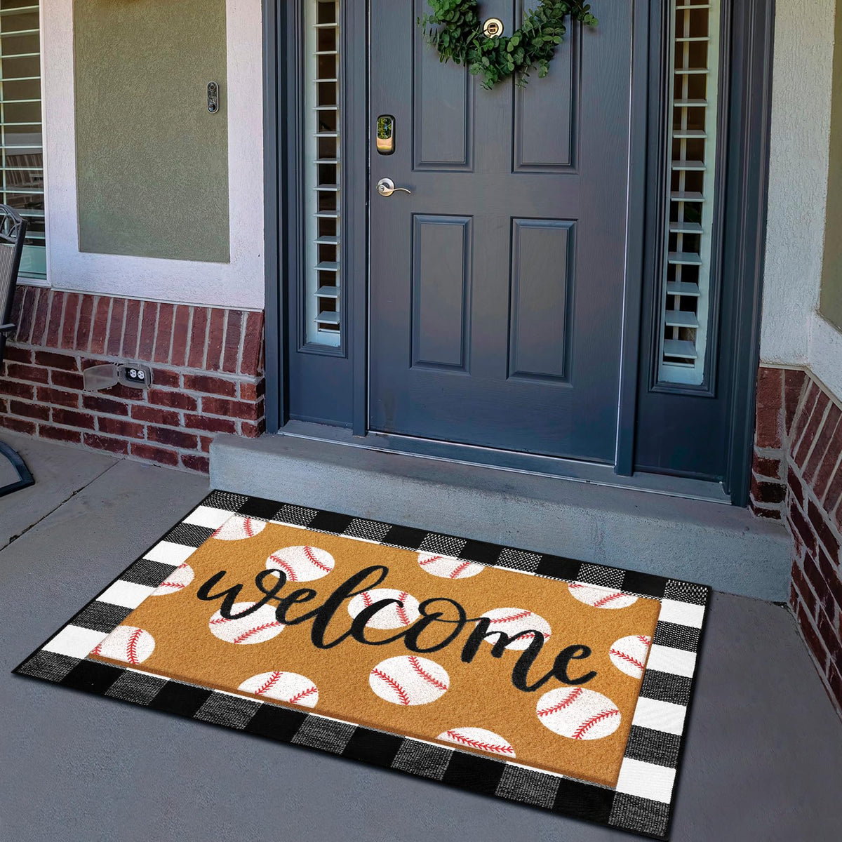 Tinideya easy-clean mat helps maintenance while elevating your entry decor.