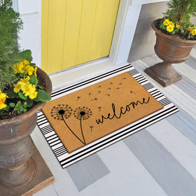 Tinideya entryway display with both mats for warm ambiance