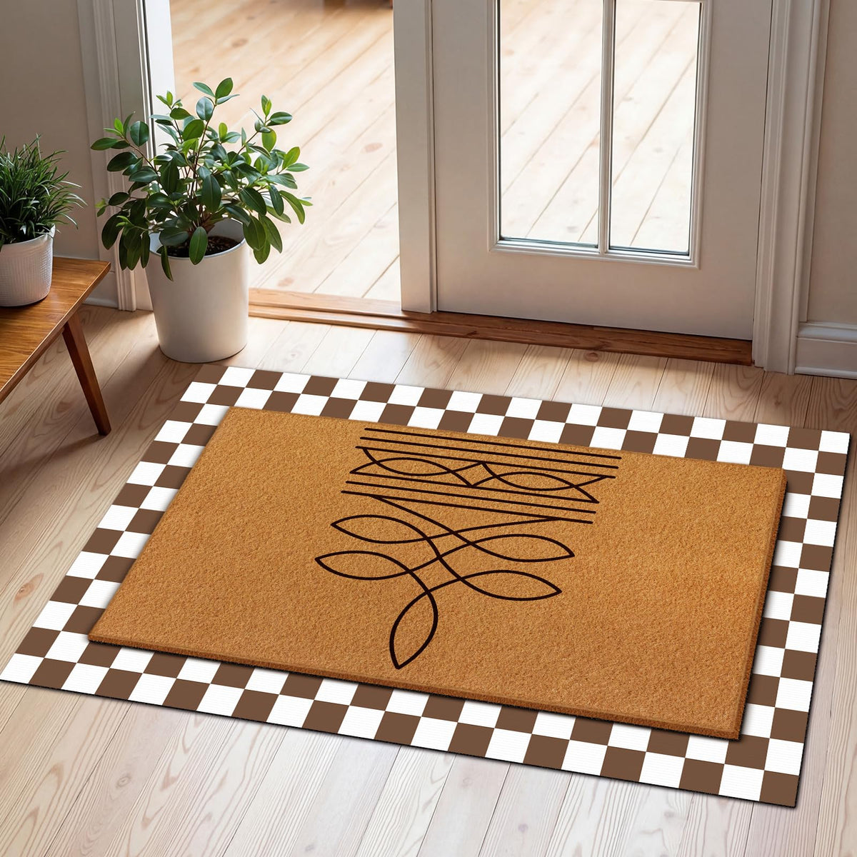 Tinideya entryway durable mat complements indoor and outdoor spaces