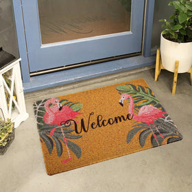 Tinideya front door mat prevents dirt tracking with durable 18x30 inch size.