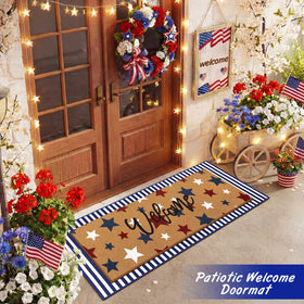 Tinideya front porch mat set improves guest welcome and durable stitching.