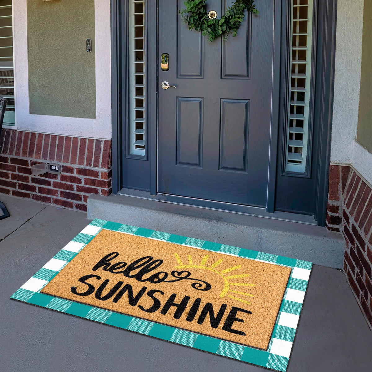 Tinideya front-porch decor mat brightens entrances with durable build