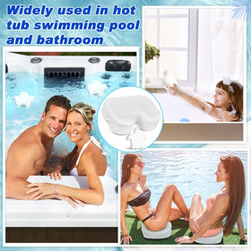 Tinideya four-piece hot tub sponge set complements seating comfort