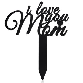 Tinideya Mom Memorial Stake full view presents a lasting outdoor tribute