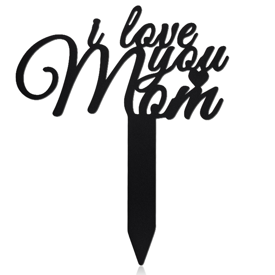 Tinideya Mom Memorial Stake full view presents a lasting outdoor tribute