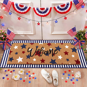 Tinideya non-slip front porch mat for year-round entryways.