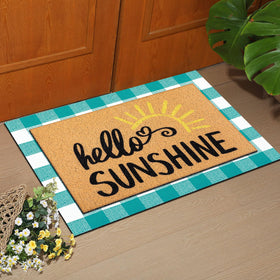 Tinideya non-slip rubber back mat prevents slips on wet or smooth floors