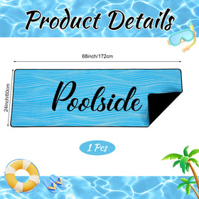 Drainage design on Tinideya pool mat helps reduce moisture around the deck