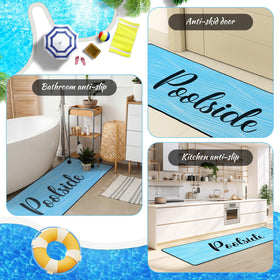 Easy to clean Tinideya pool mat after outdoor use