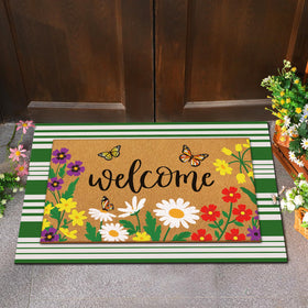 Tinideya seasonal porch decor mat adds spring charm