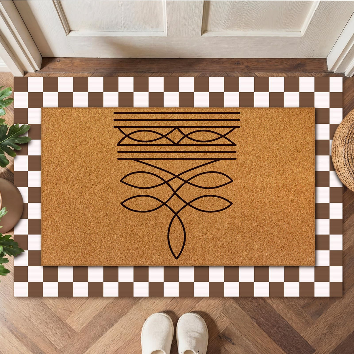 Tinideya seasonal welcome mat set enhances porch decor