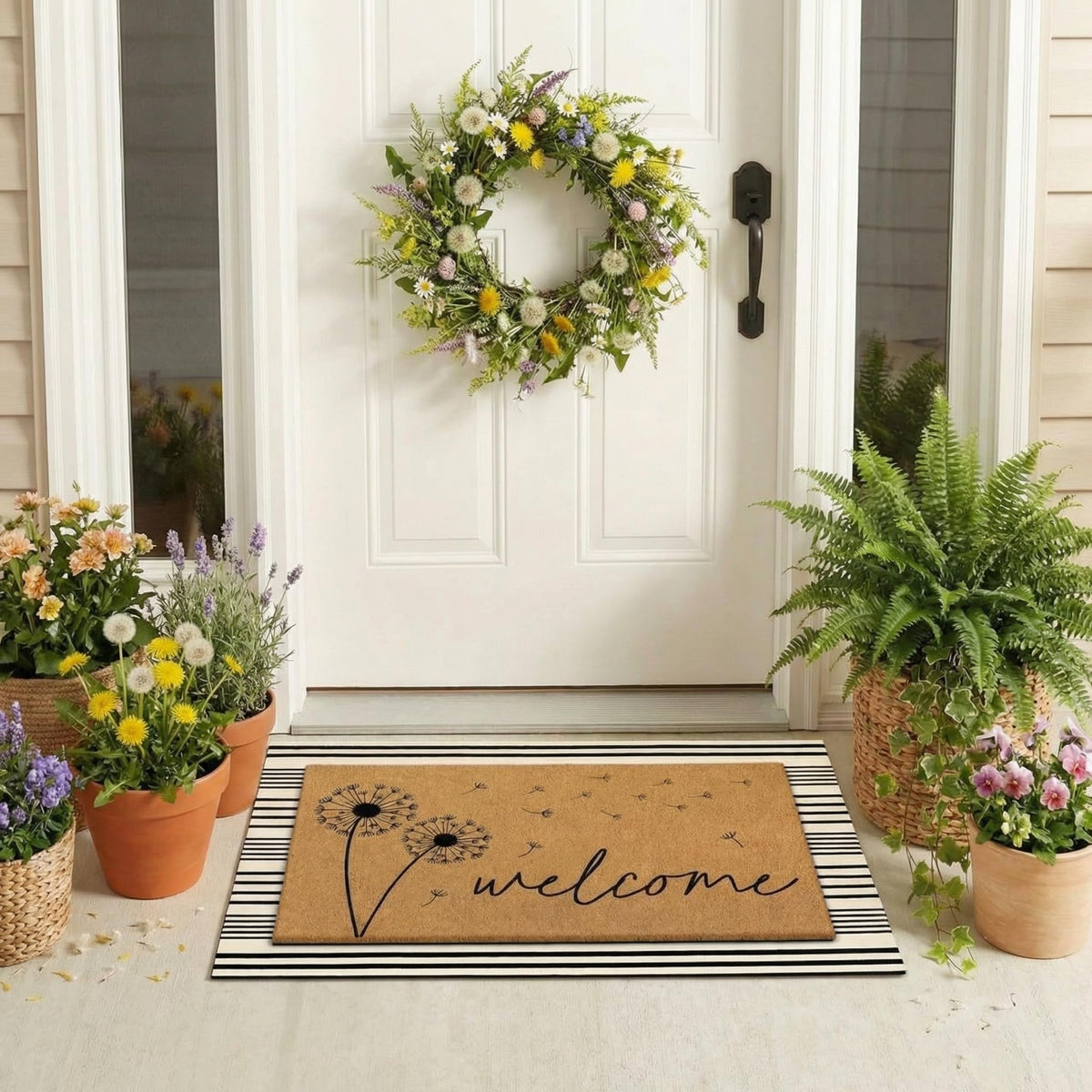 Tinideya two-mat doorway set, pair for coordinated entry