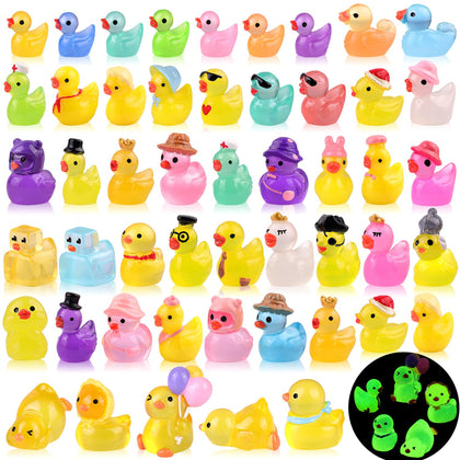 TINKRSTUFF mini duck glow-in-the-dark figure for desk decor and playful hide-and-seek.