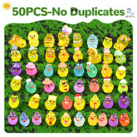 TINKRSTUFF duck glow-in-the-dark accent highlighting a garden corner.
