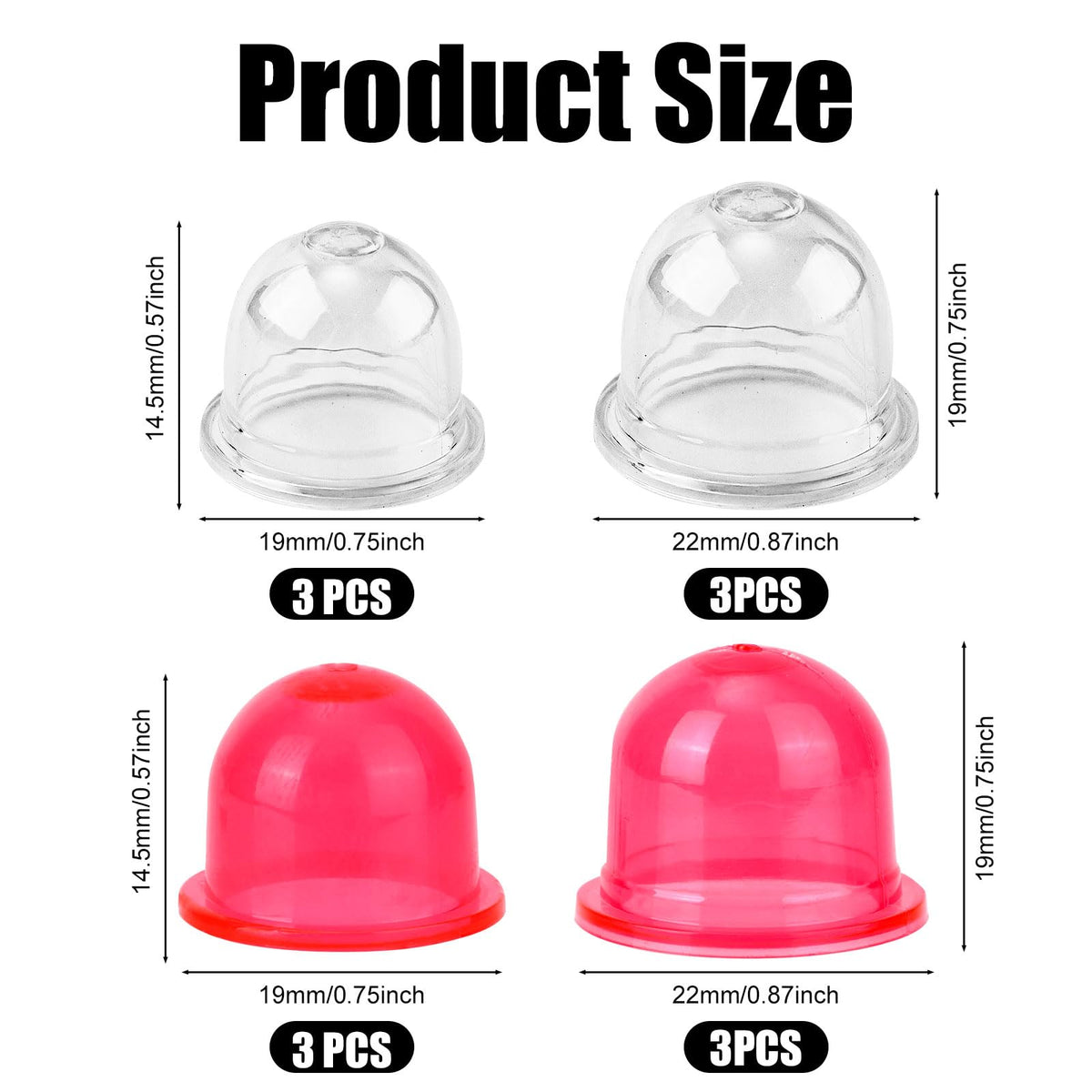 Tinoaly 19x14-5mm primer bulb for precise fit and reliable starts