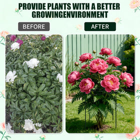 Tinrbip green coating blends with foliage for a natural garden look.