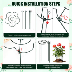 Tinrbip heavy-duty iron wire construction lasts season after season.