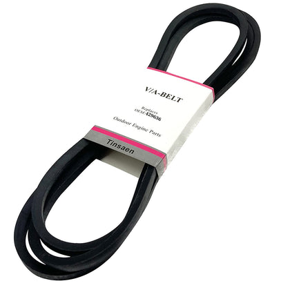 Tinsaen deck belt assembly shows a compatible replacement for 42-inch mower decks