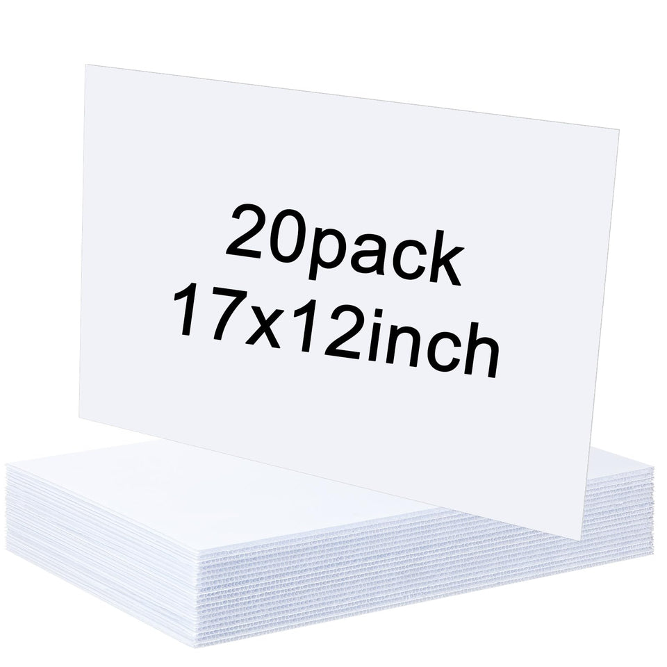 TINSKY 20-pack corrugated plastic boards ready for outdoor yard signs