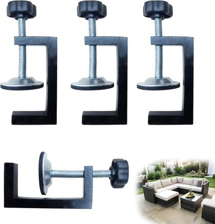TINSKY 3-inch adjustable patio clip secures outdoor furniture with tool-free setup.