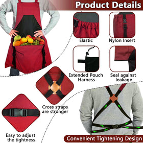 Tintsabo Gardening Apron multi-pocket design keeps gloves and phone within reach.