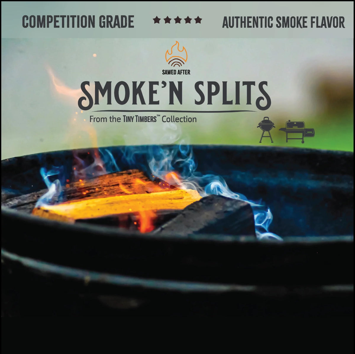 Tiny Timbers Smoke'n Splits kiln-crafted chunks preserve flavor and deliver steady heat
